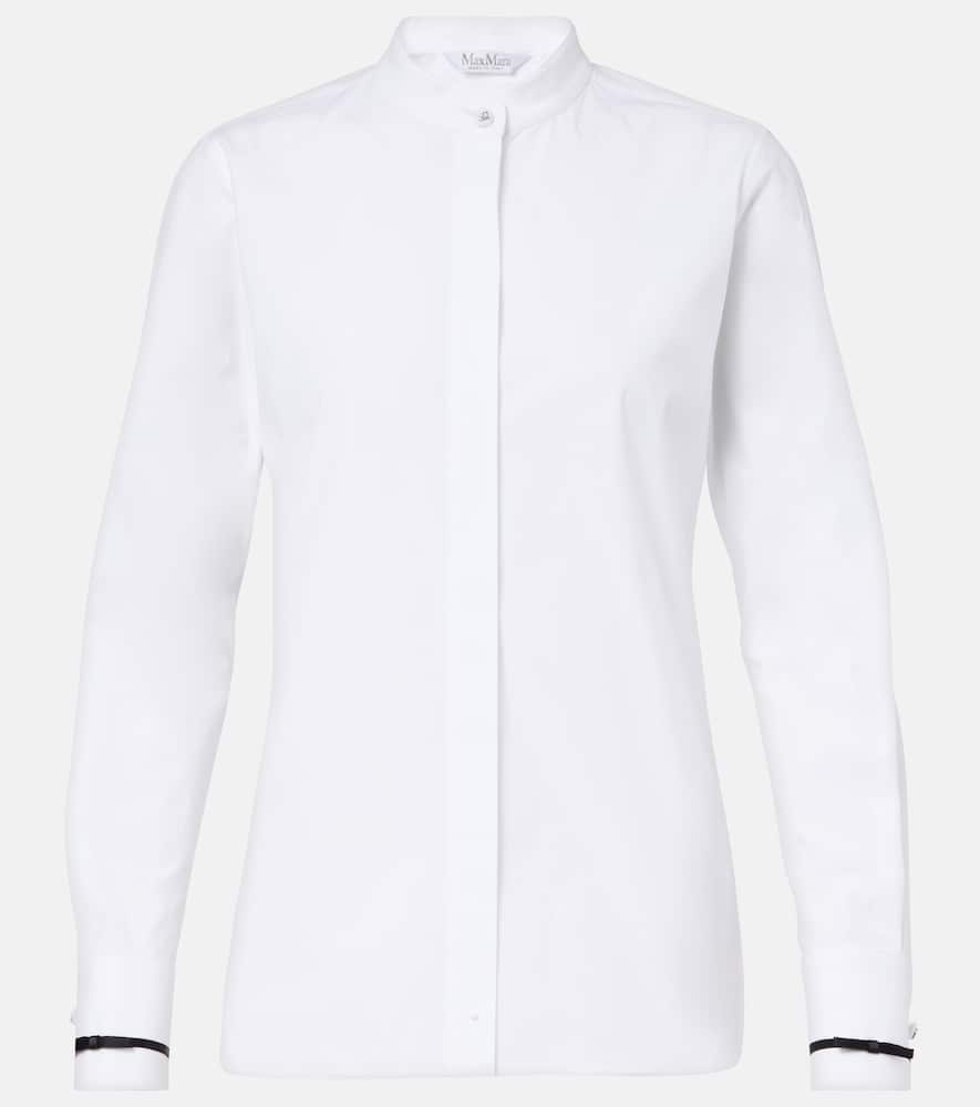 Otranto cotton-blend poplin shirt