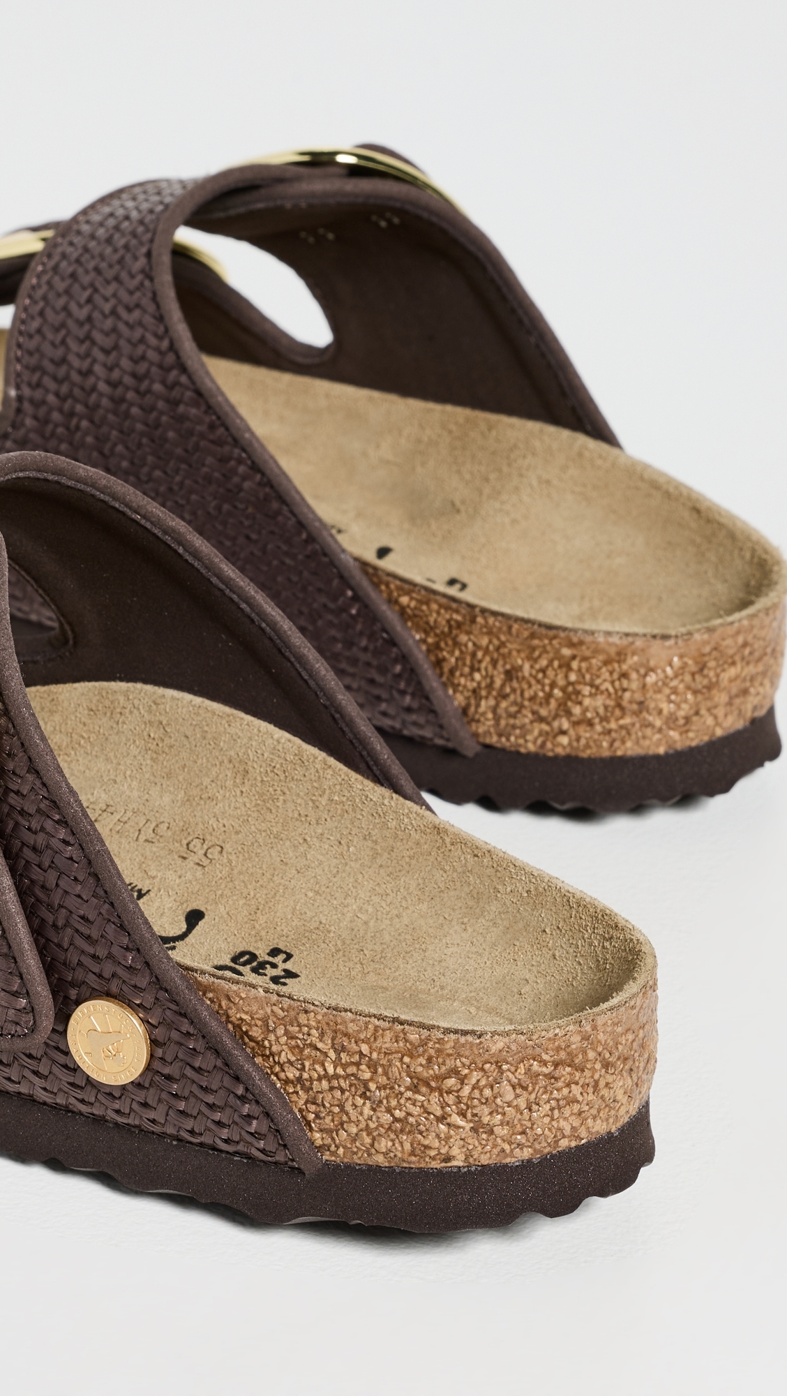 Arizona Big Buckle Raffia Sandals Carafe