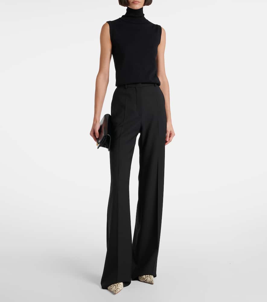 Sportmax Vertigo knitted virgin wool top
