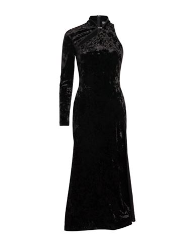 Woman Maxi dress Black Size 4 Polyester, Elastane