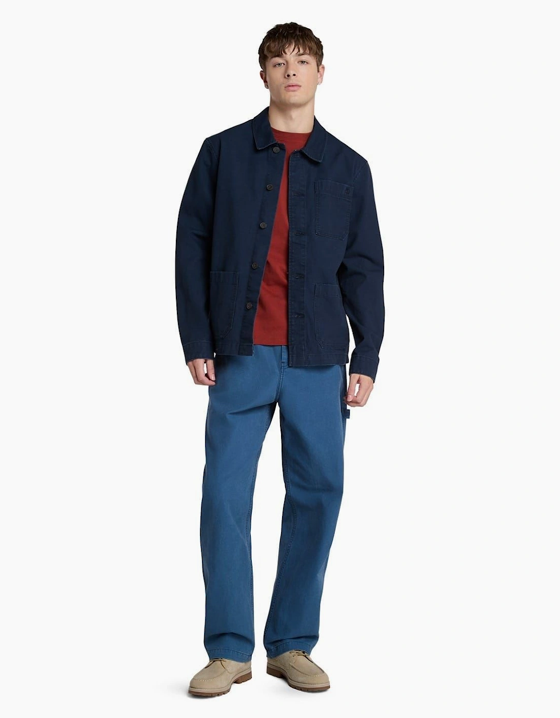 Timberland Men's Kempshire Canvasas Field Jacket - Navy - : 44/Regular