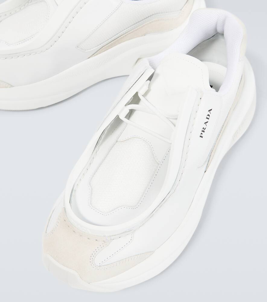 Prada Systeme leather sneakers