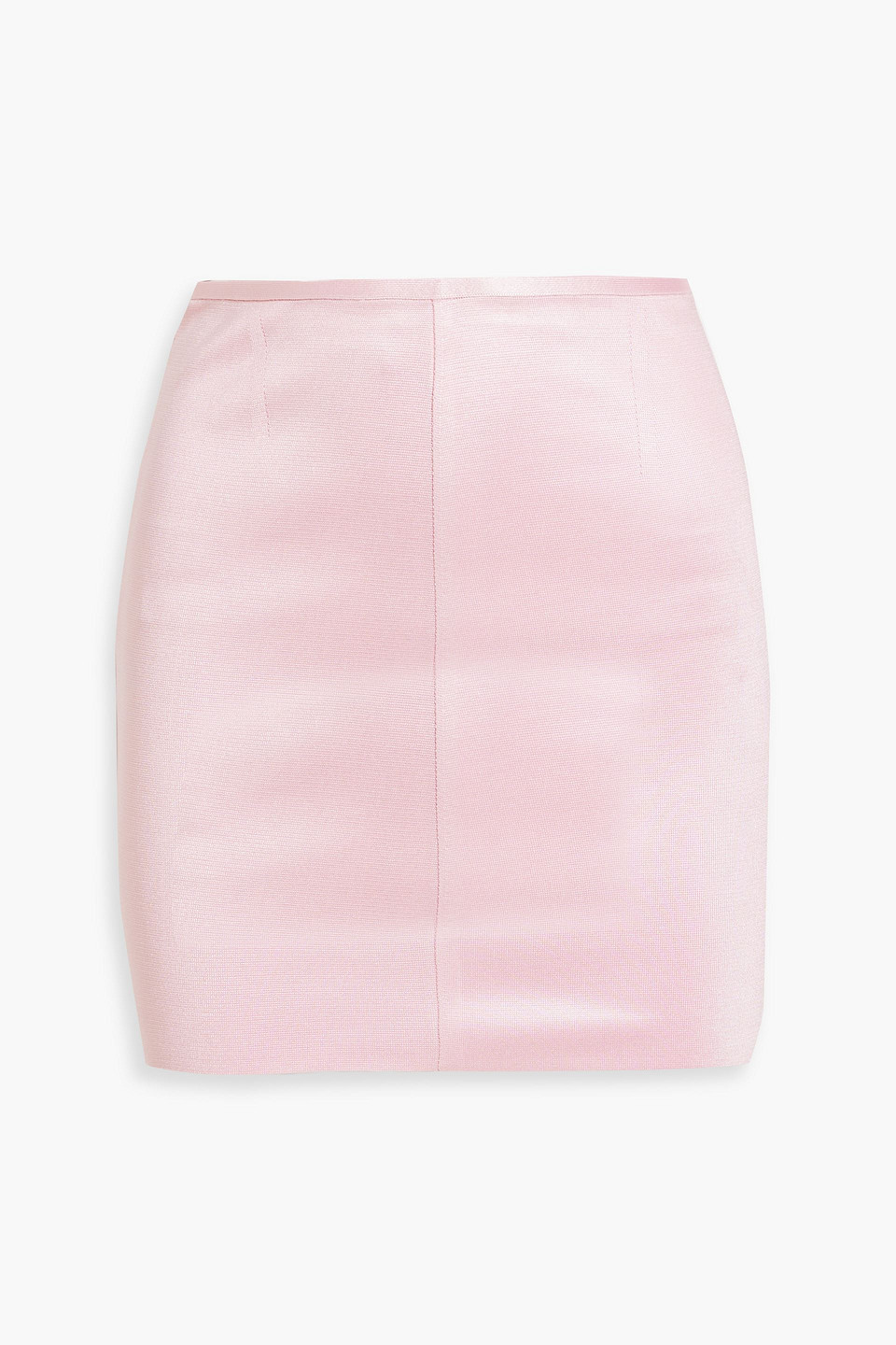 Satin-jersey mini skirt