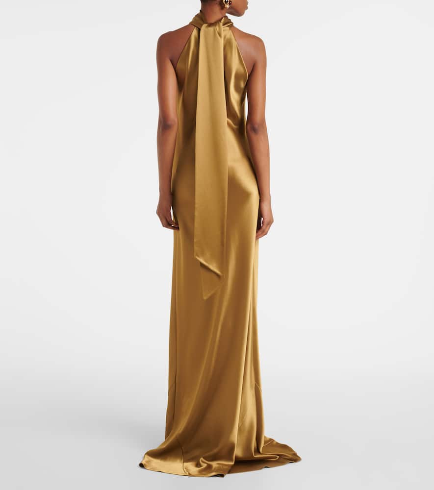 Sienna satin gown
