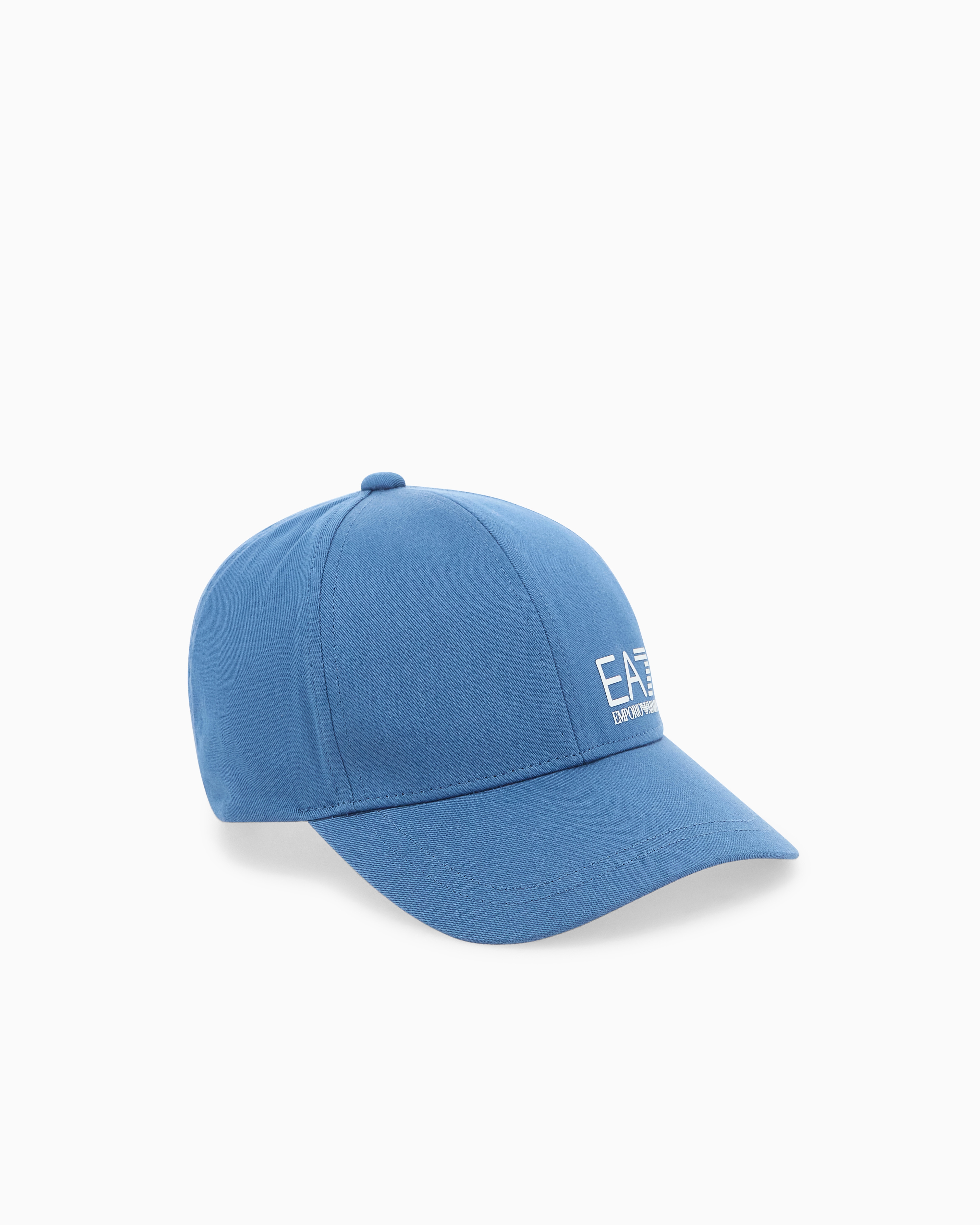 Logo cap in breathable cotton with curved visor Caps U