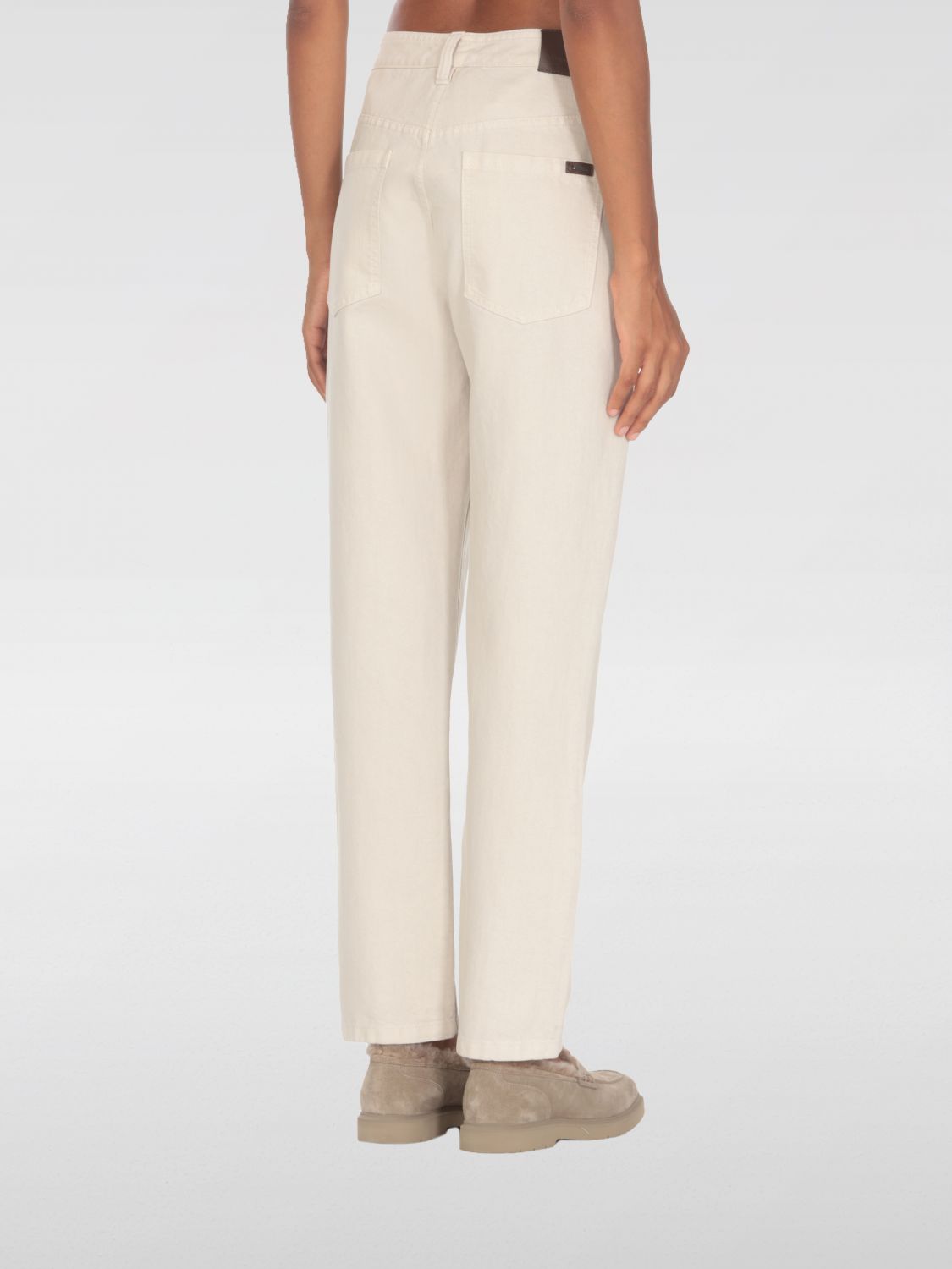 Cropped jeans - Neutrals