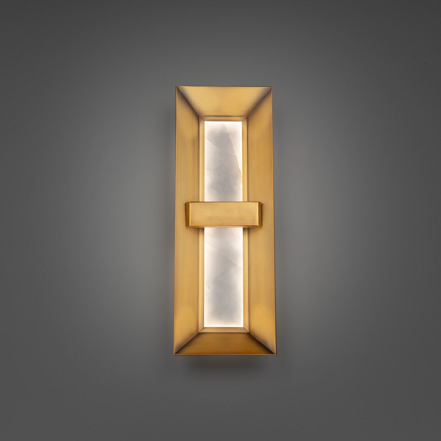 Aged Brass LED Wall Sconce from the Austen Collection