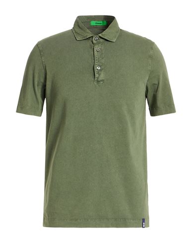 Man Polo shirt Military green Size M Cotton