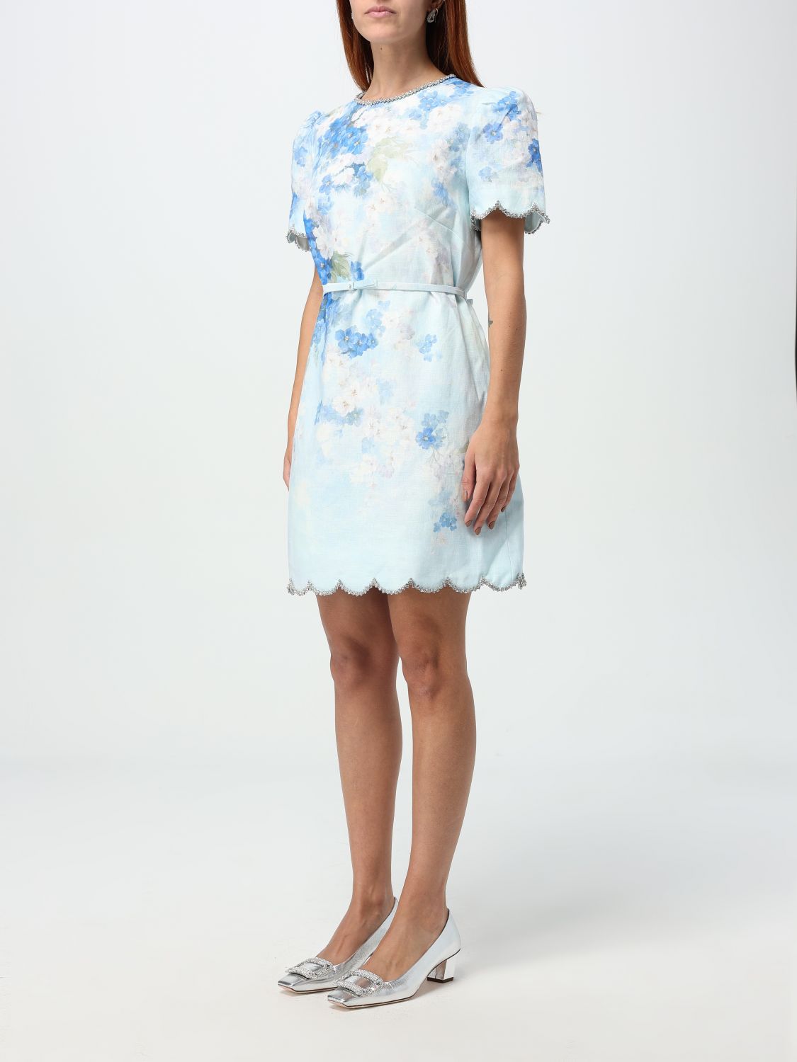 Crush mini dress - Blue