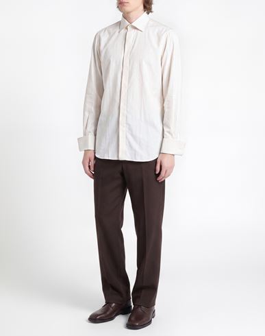 Man Shirt White Size 17 Cotton