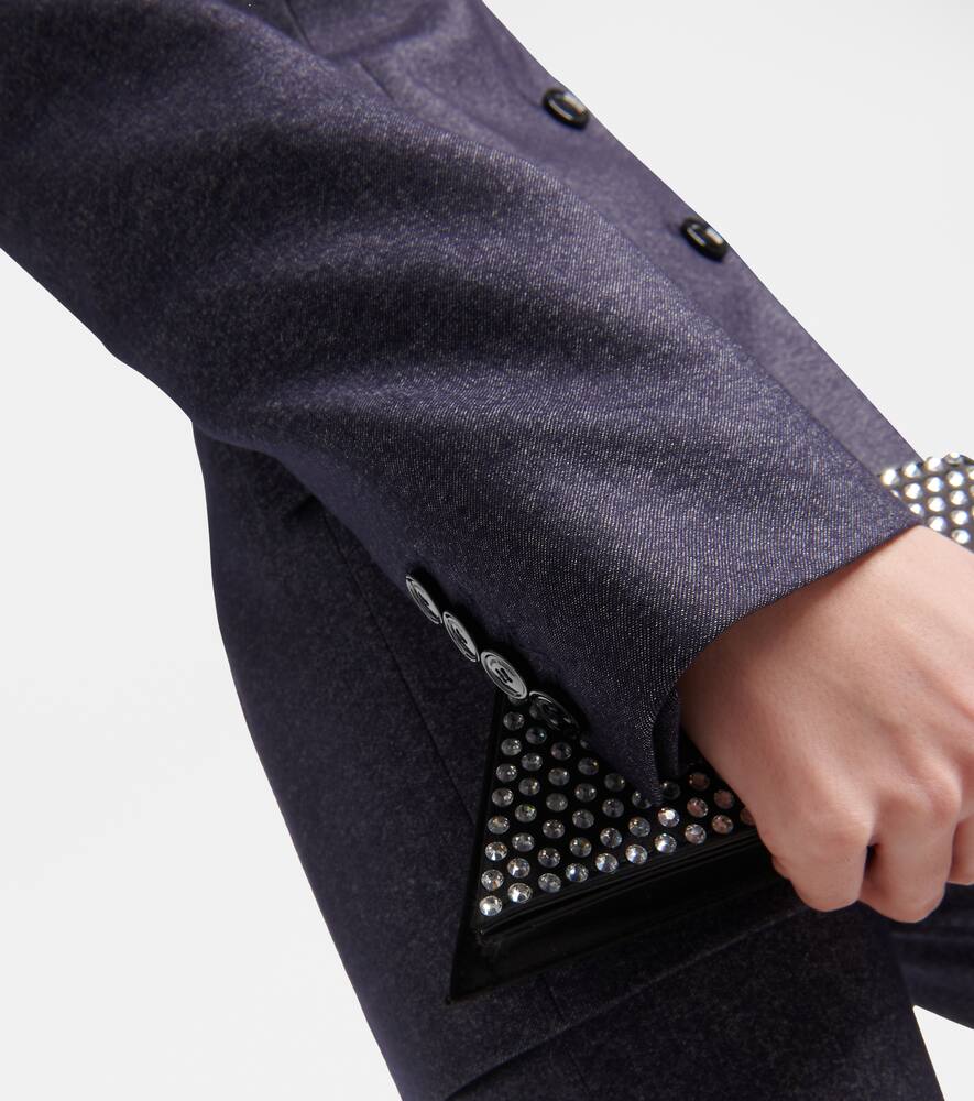 Wool-blend blazer