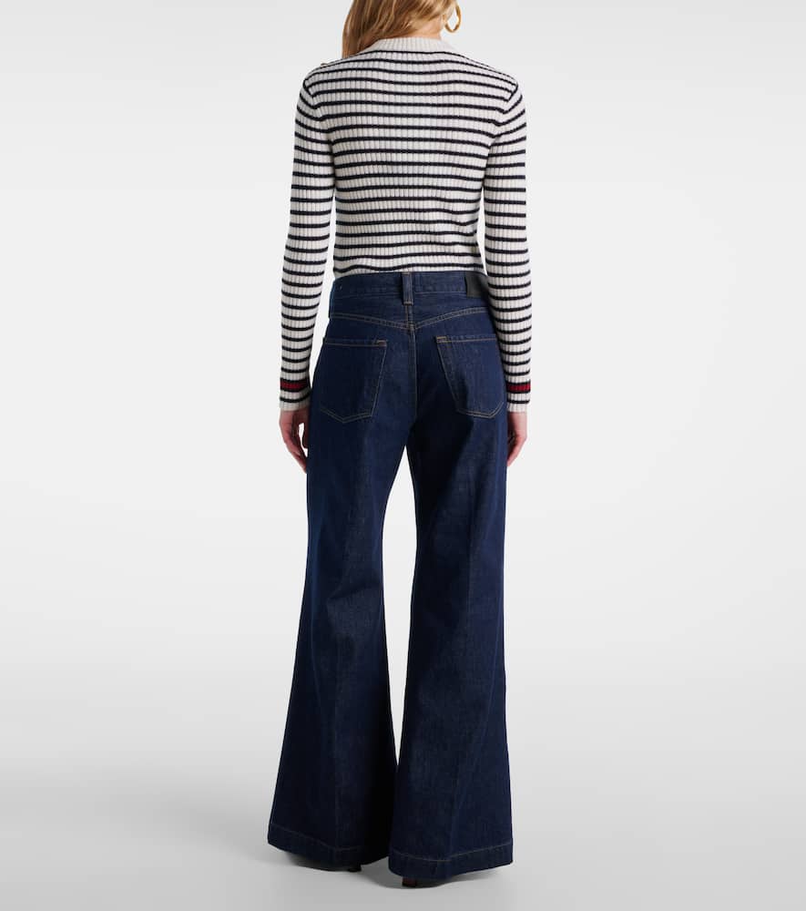 X Argent Beverly mid-rise wide-leg jeans