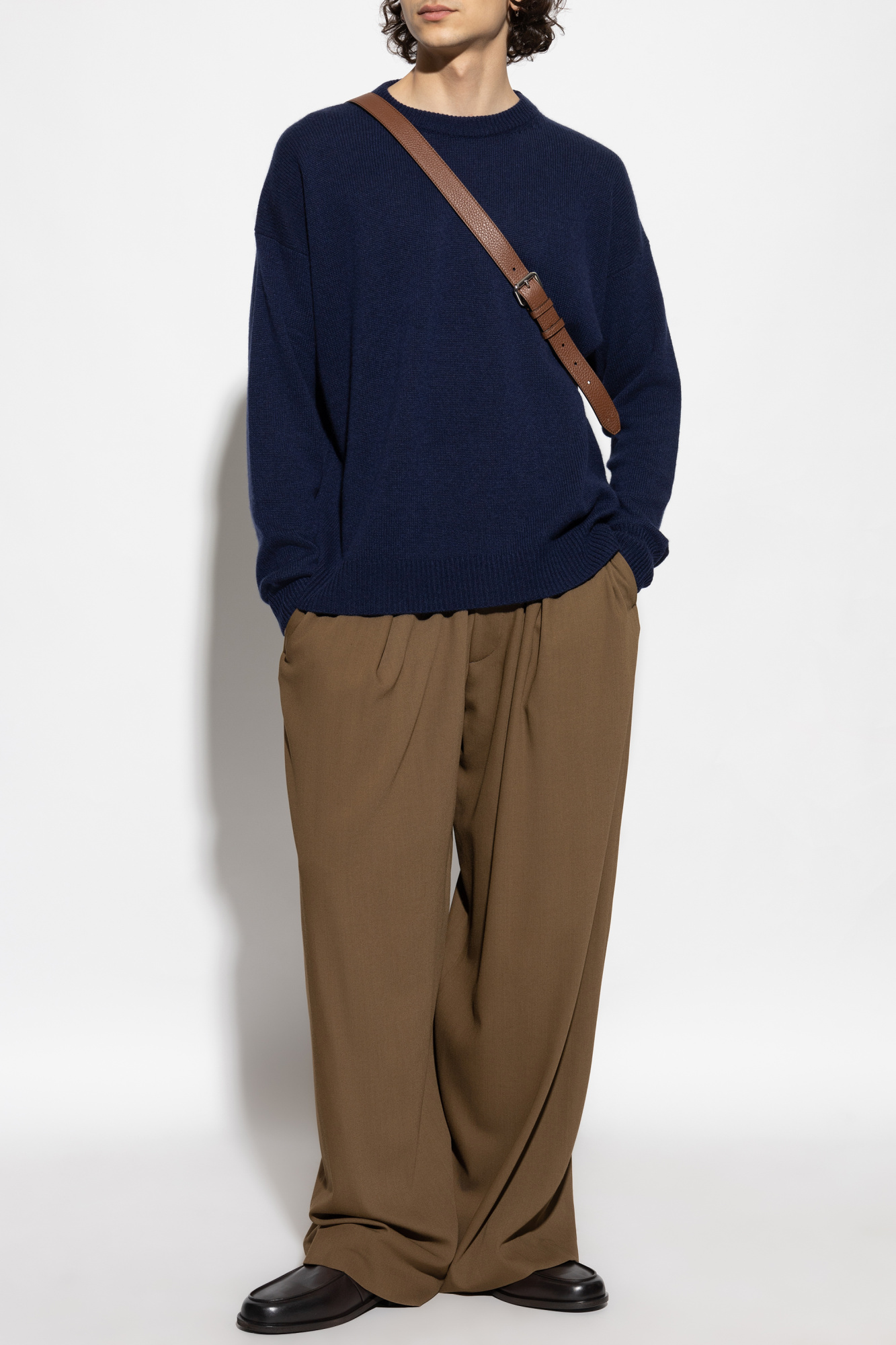 JIL SANDER Cashmere Sweater, Men's, Navy Blue