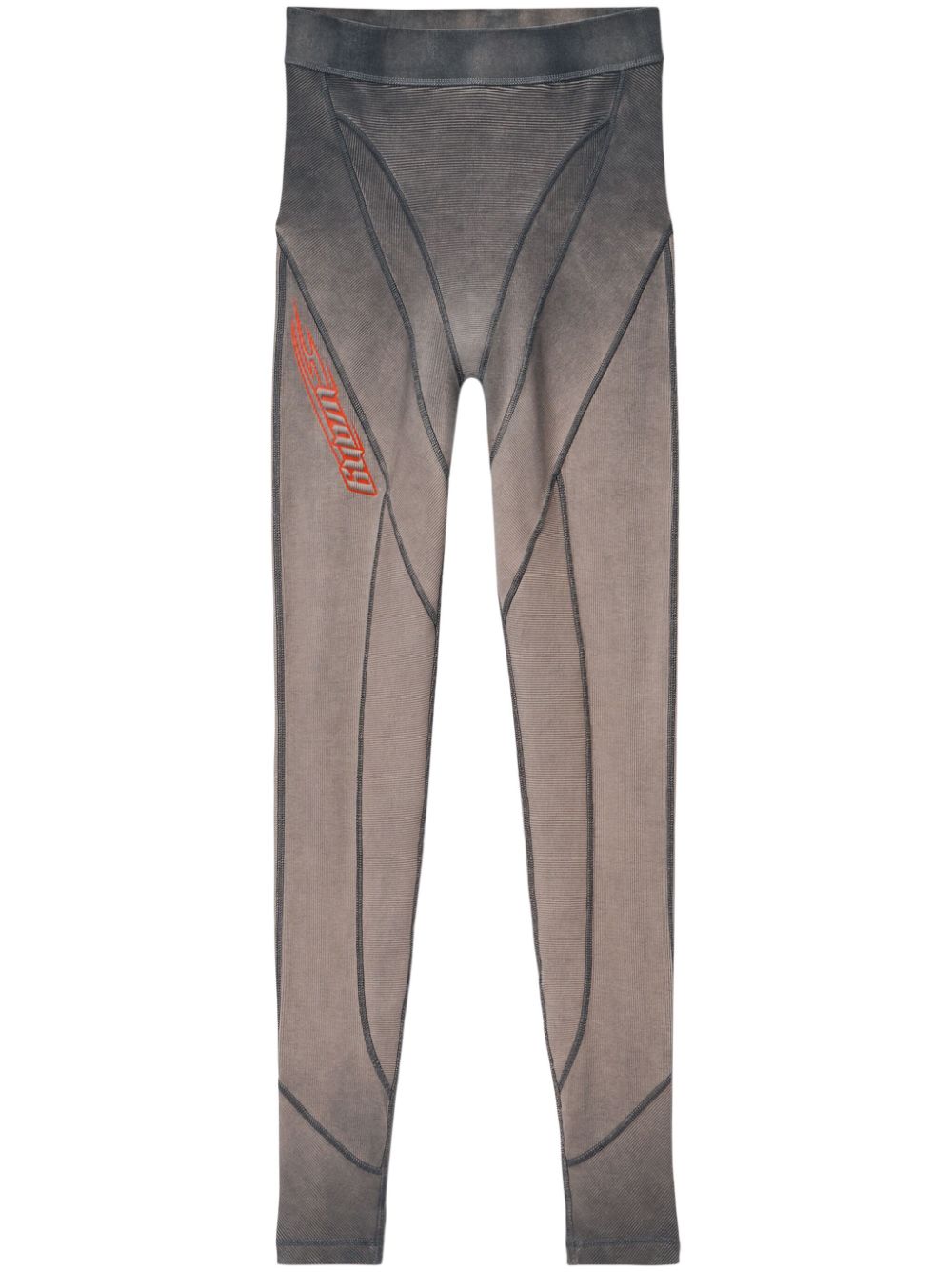 Logo-waistband leggings - Grey