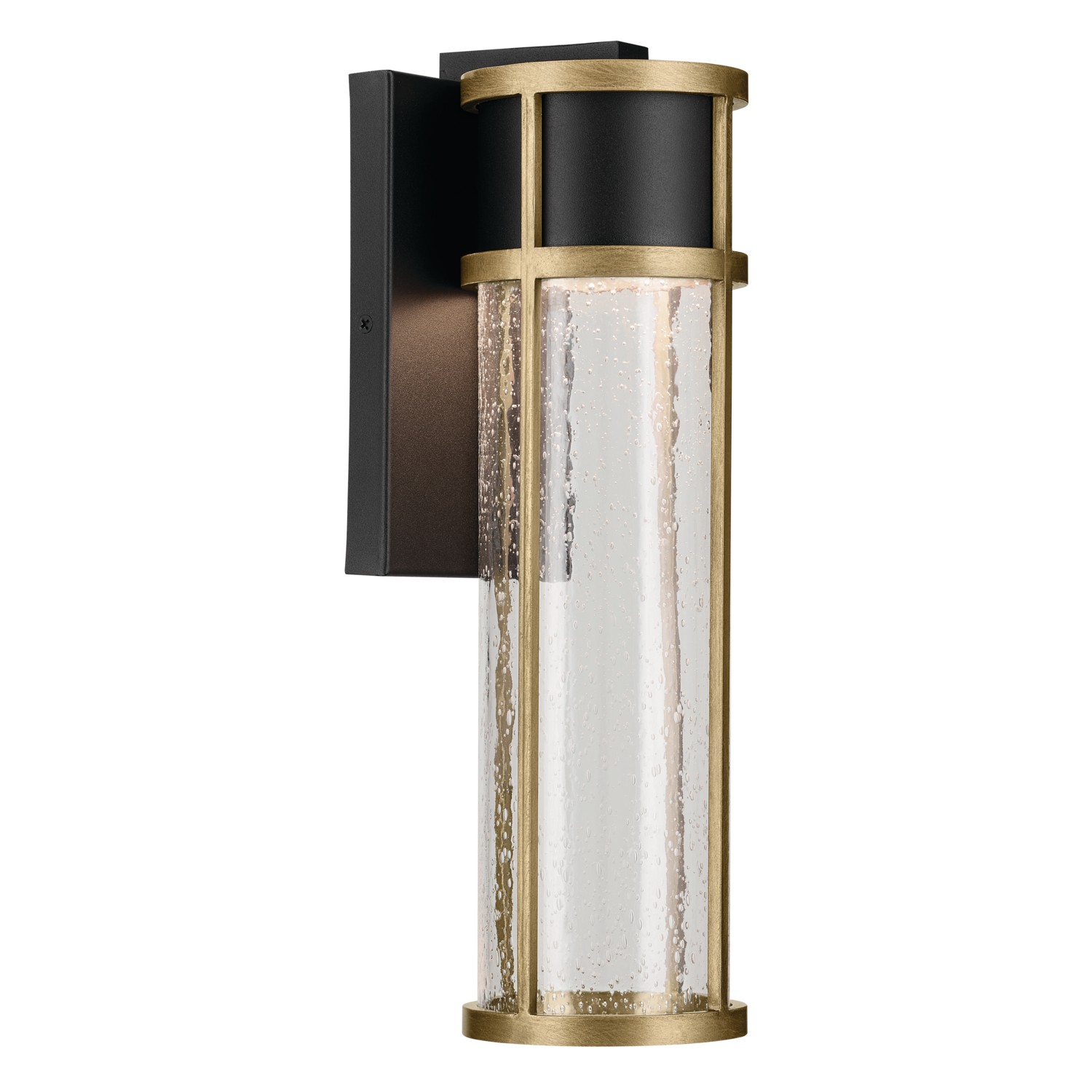 Textured Black LED Outdoor Wall Mount from the Camillo Collection
