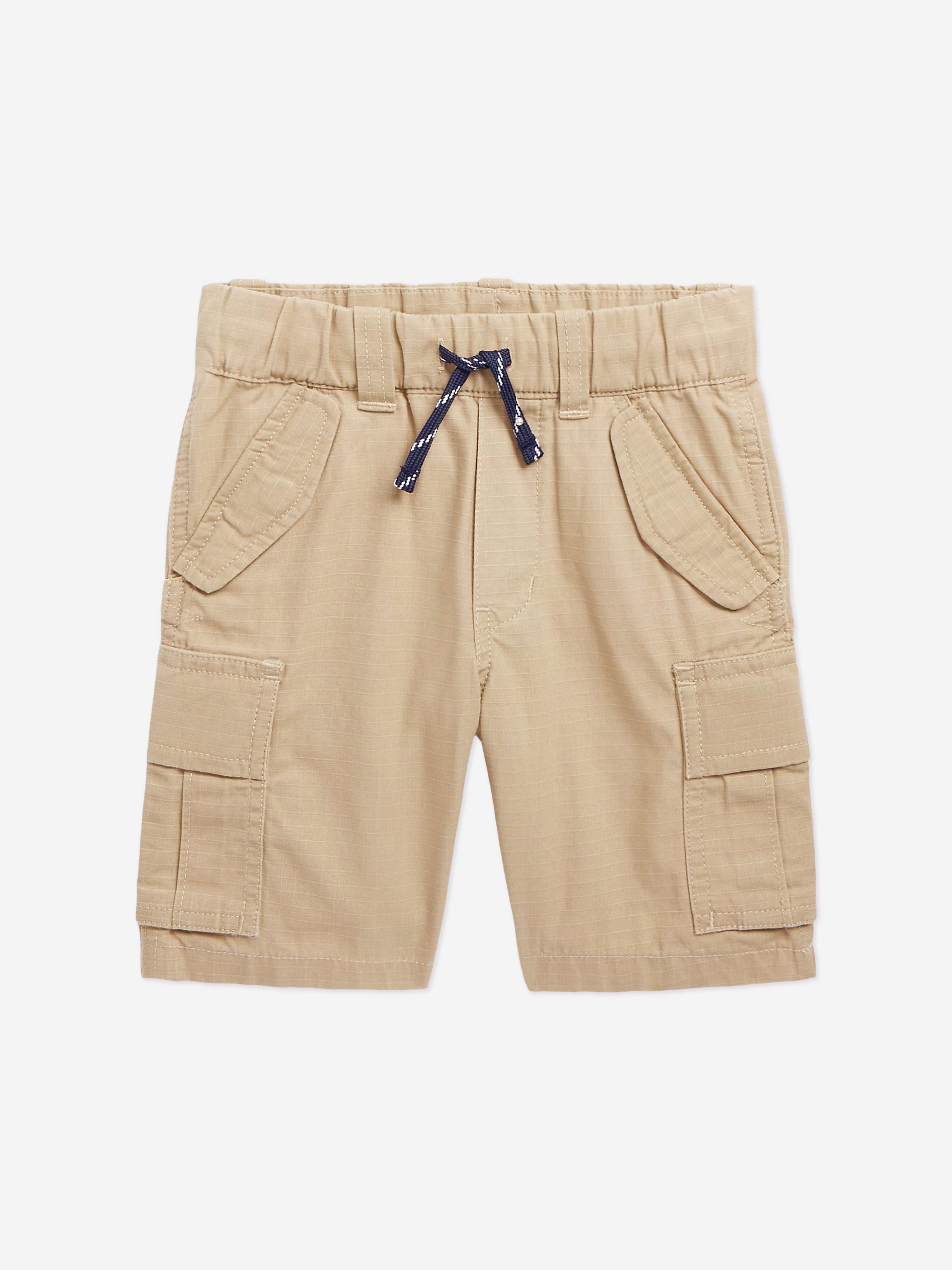Boys Pull On Cargo Shorts in Beige