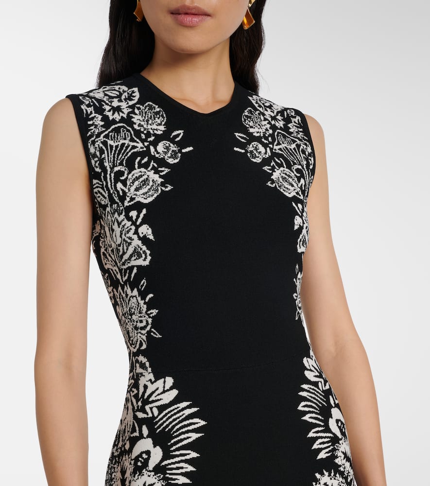 Liana jacquard midi dress