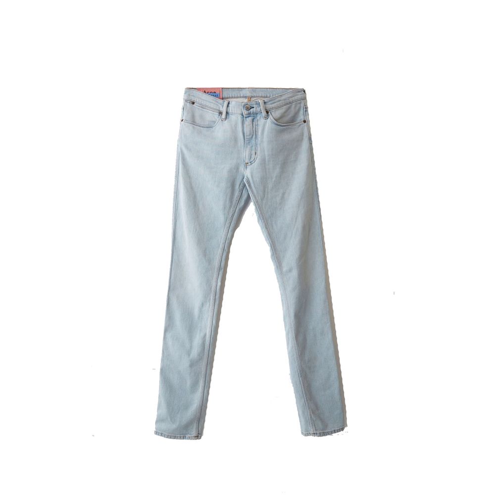 Skinny-Fit Cotton Jeans — Blue