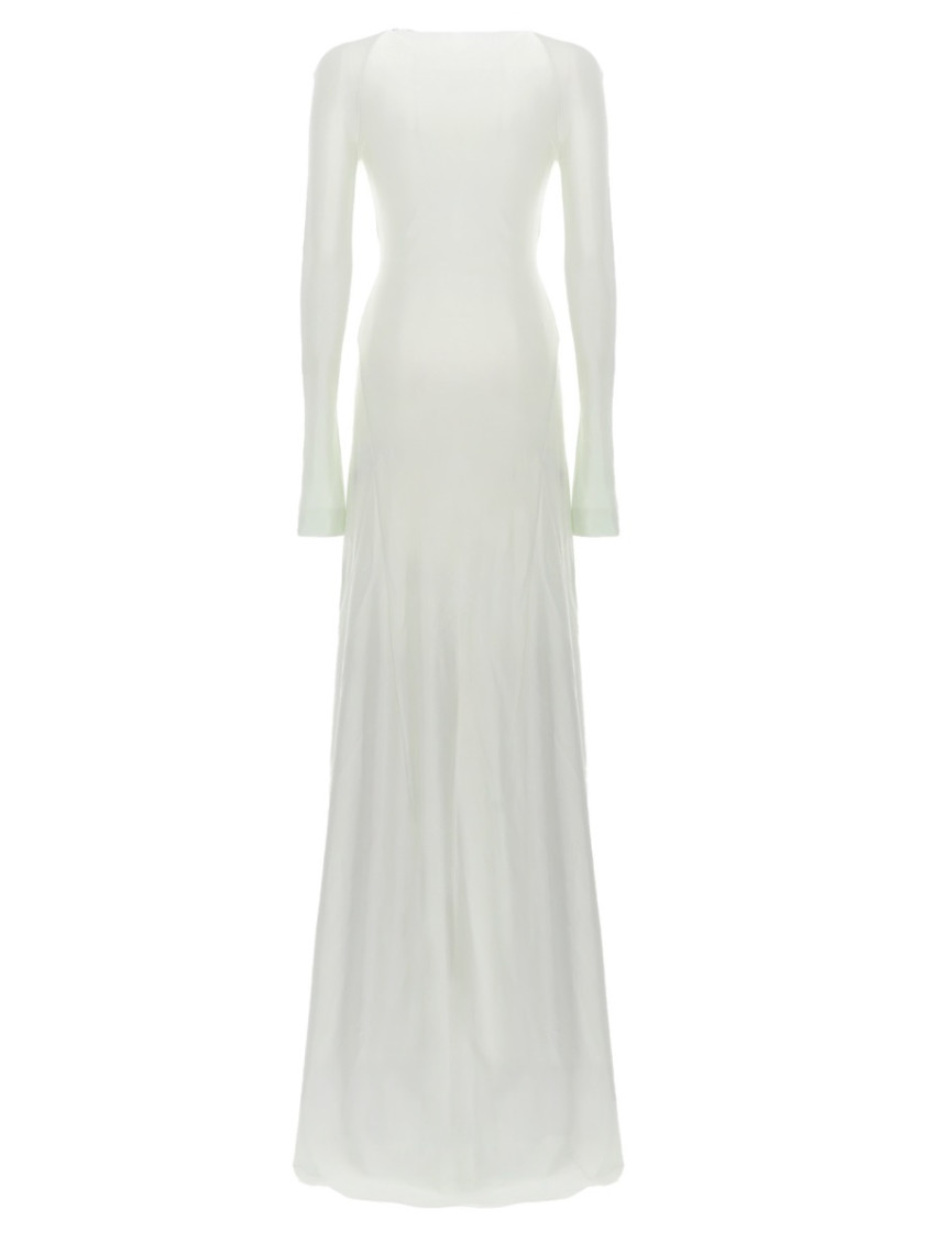 Victoria Beckham - maxi dress long sleeves crew neck knot