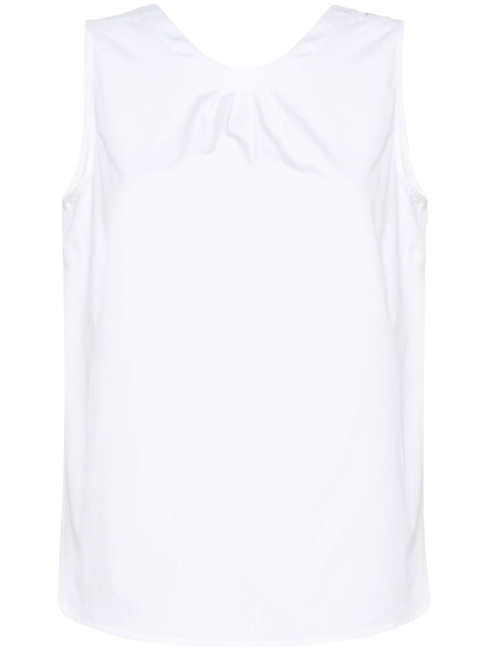Ofelia poplin top - White