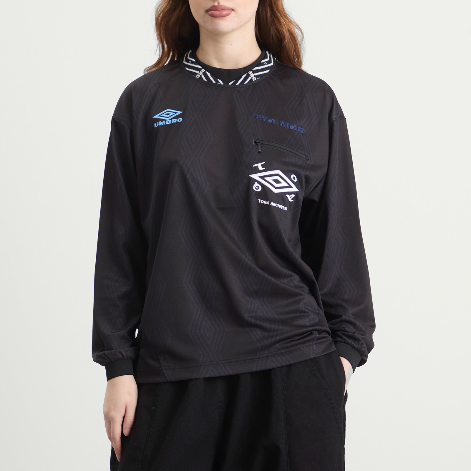 TOGA x Umbro Game Shirt Long Sleeve Black