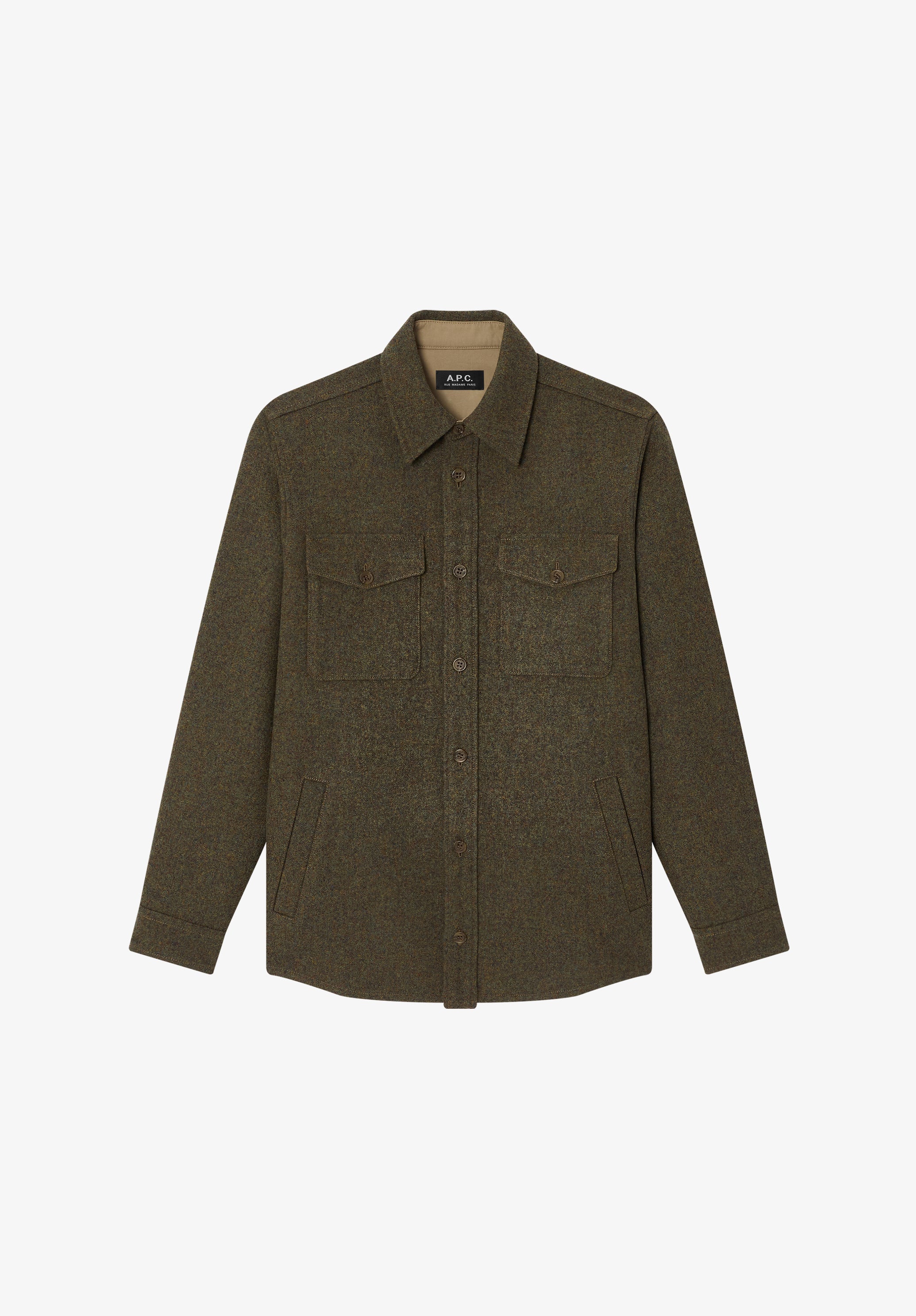 A. P.C. Women's Overshirt-jacket Size: 34 in Green