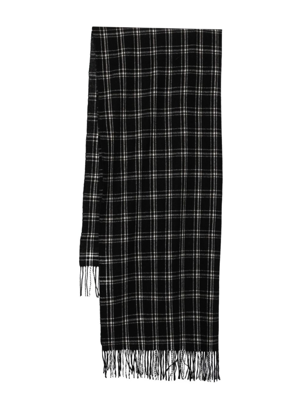 Checked scarf - Black