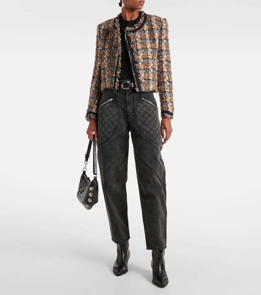 Catarina panelled tapered jeans