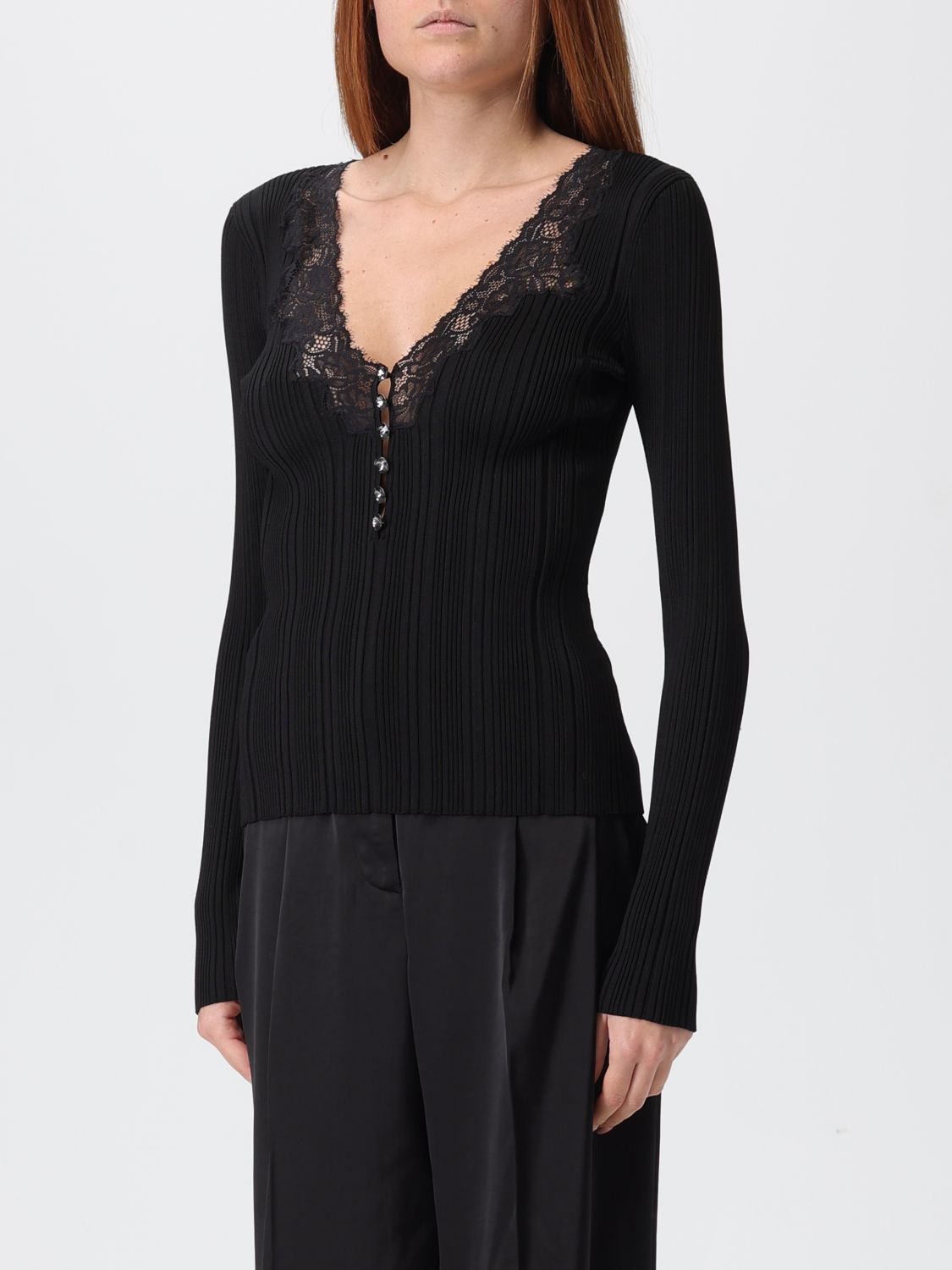 Top Woman color Black