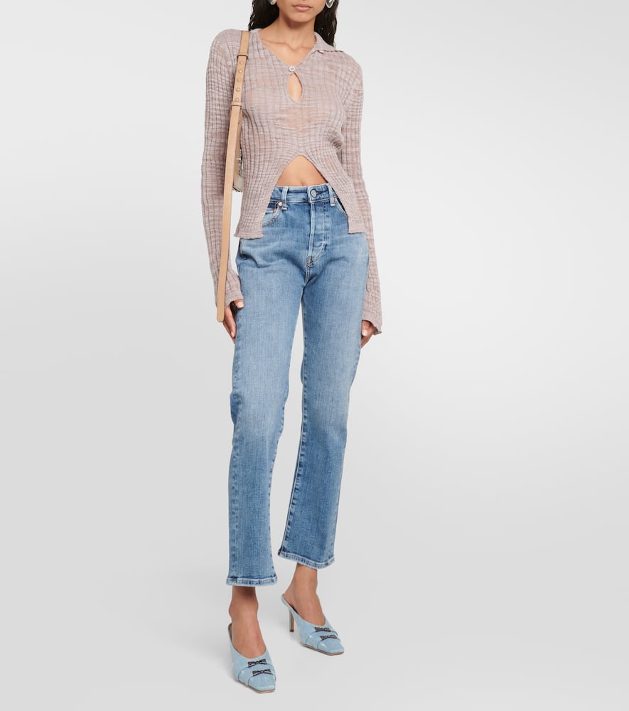 American mid-rise straight jeans
