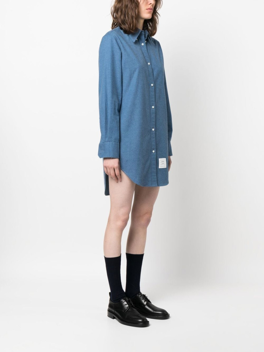 Rwb Stripe Blue Shirtdress