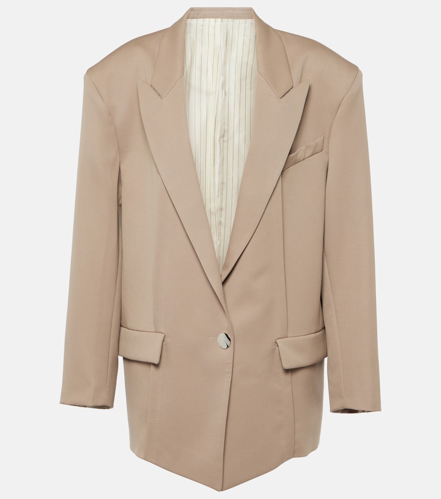 Oversized wool blazer