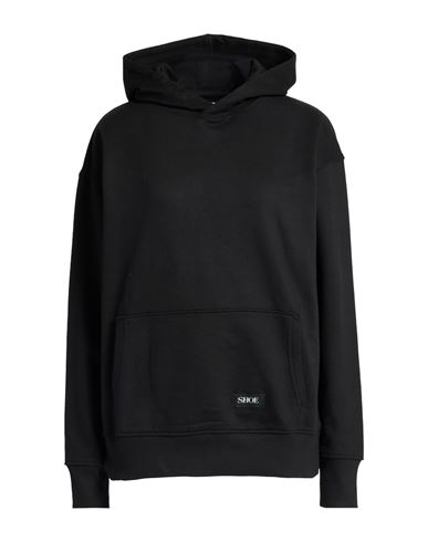 Woman Sweatshirt Black Size S Cotton