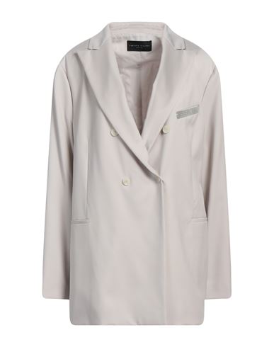 Woman Blazer Light grey Size 6 Virgin Wool, Cotton, Acetate, Polyester