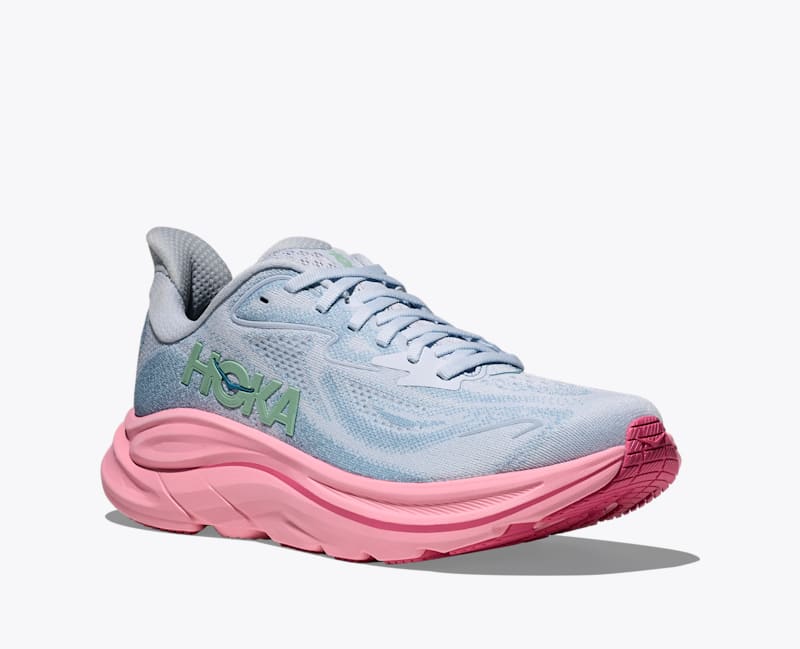 HOKA Women's Clifton 10 Shoes in Overcast/Petal