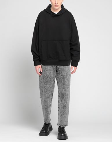 Man Sweatshirt Black Size XL Cotton