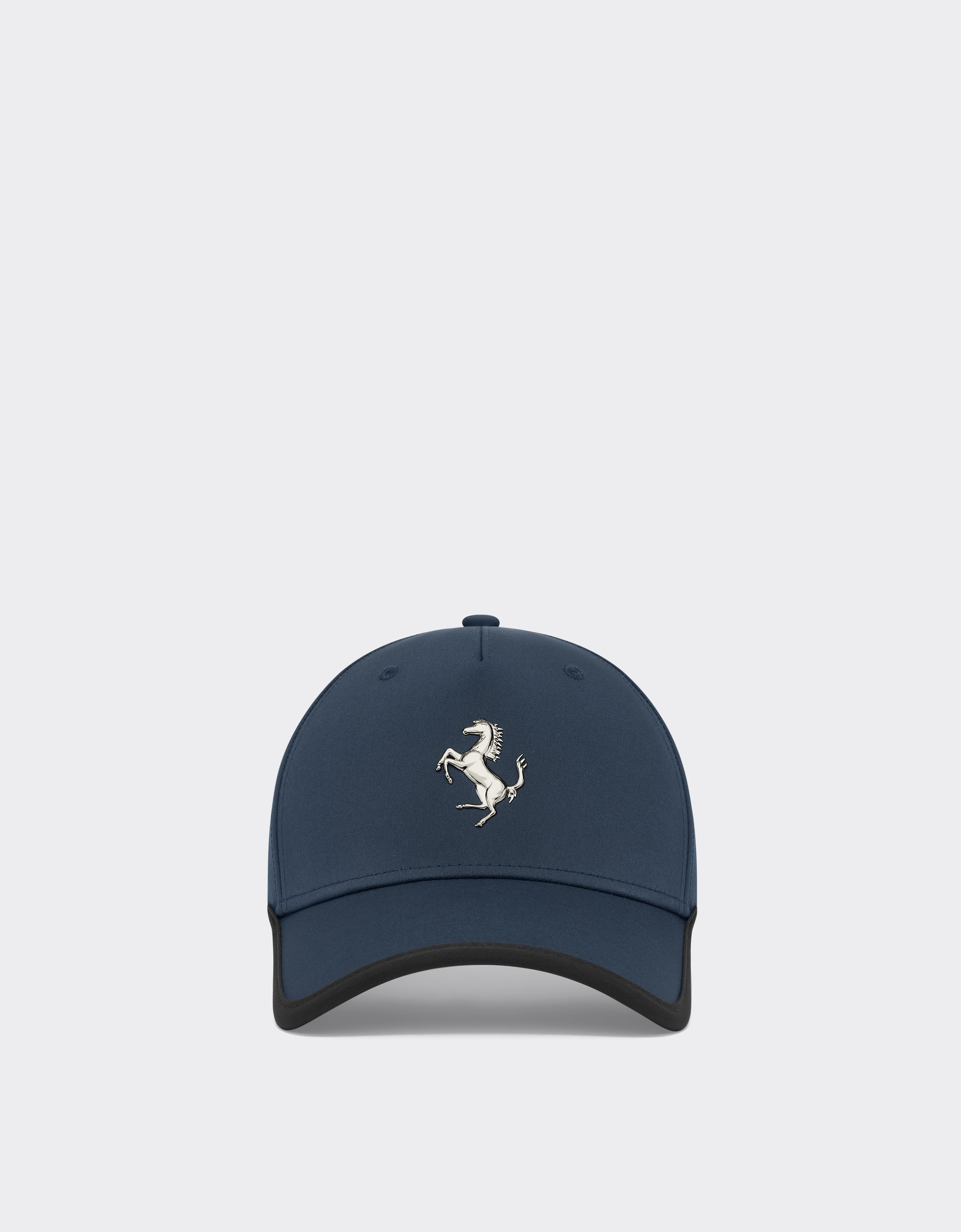 Baseball cap with metal Prancing Horse