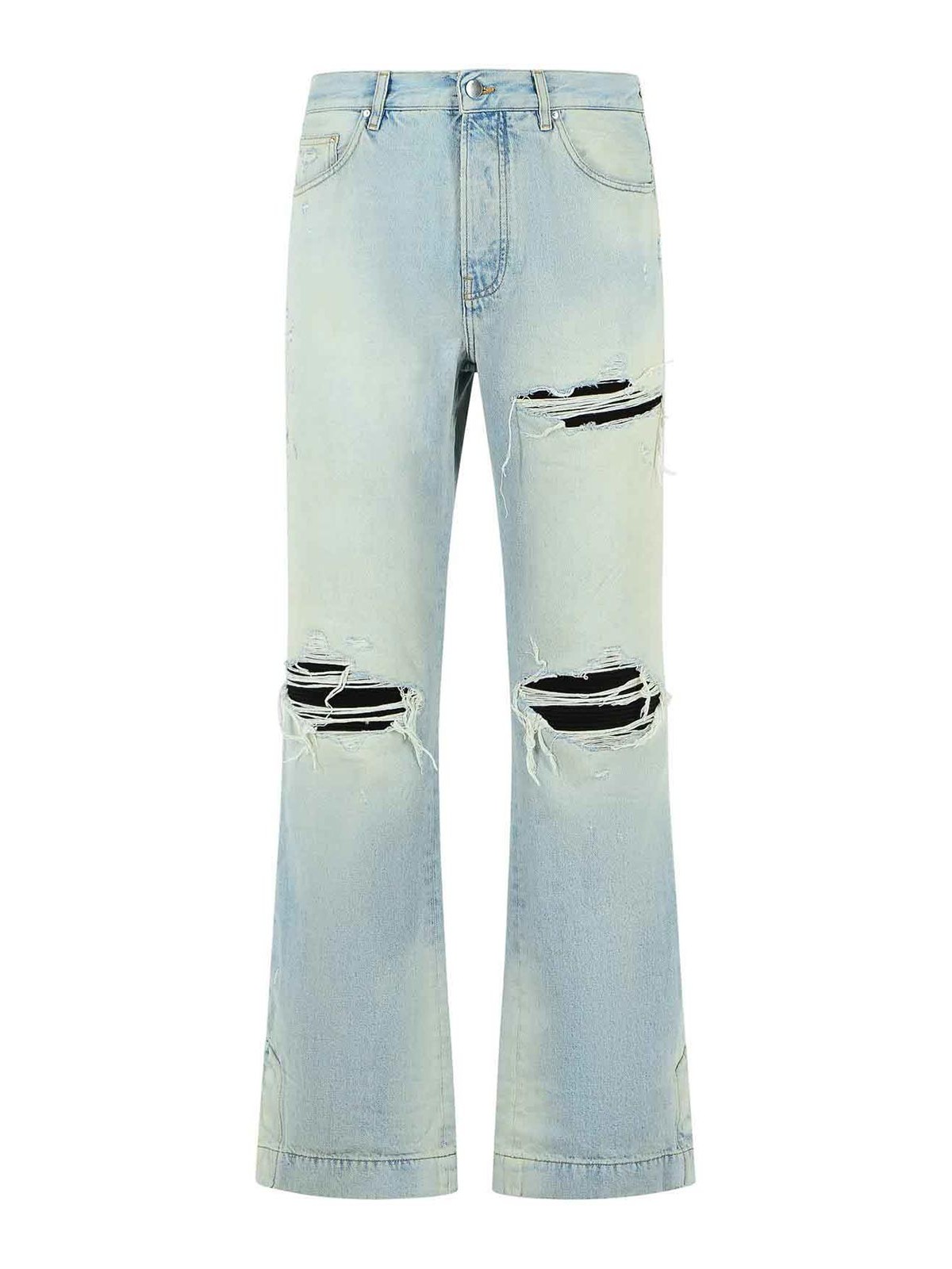 Flare Light Blue Cotton Jeans