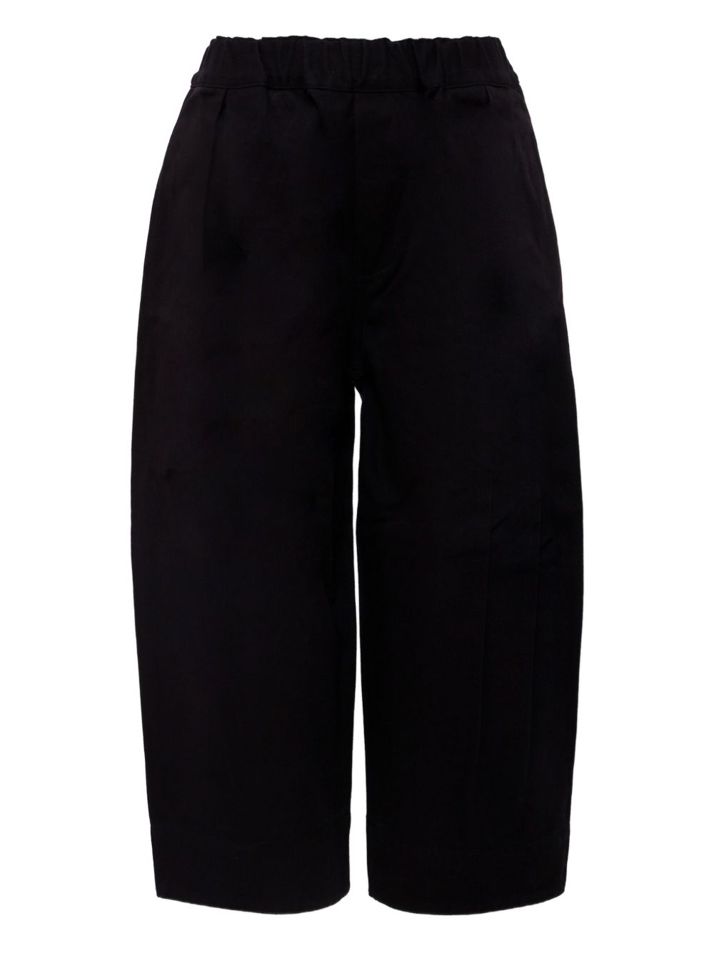 Elasticated-waist trousers - Black