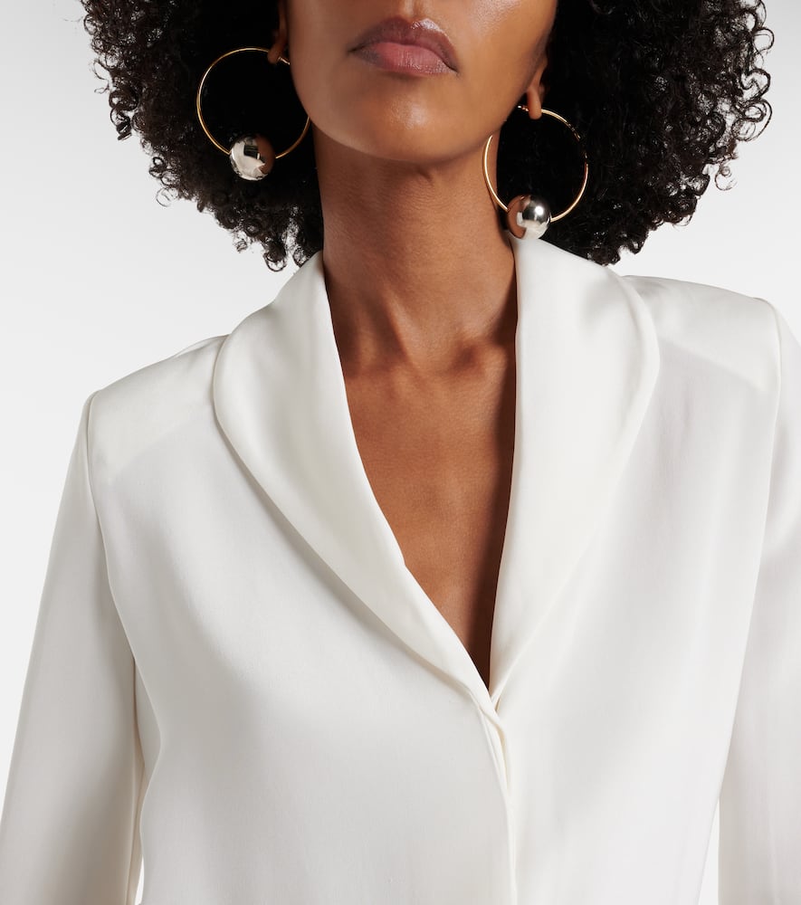 Silk satin bodysuit