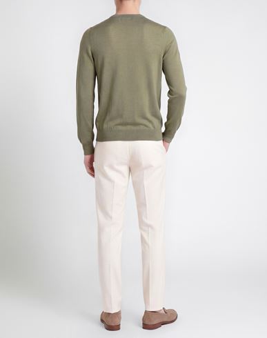 Man Sweater Sage green Size 48 Virgin Wool