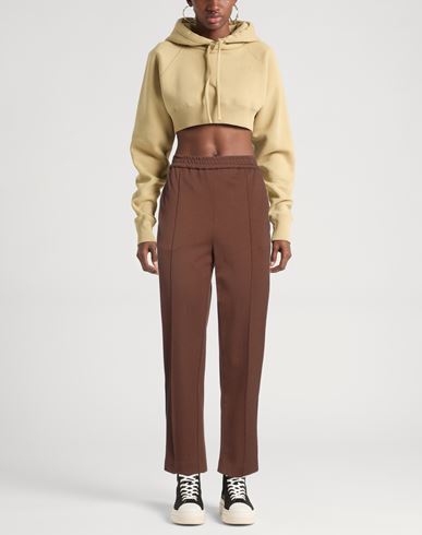 Meimeij Woman Pants Dark brown Size 4 Viscose, Polyamide, Elastane