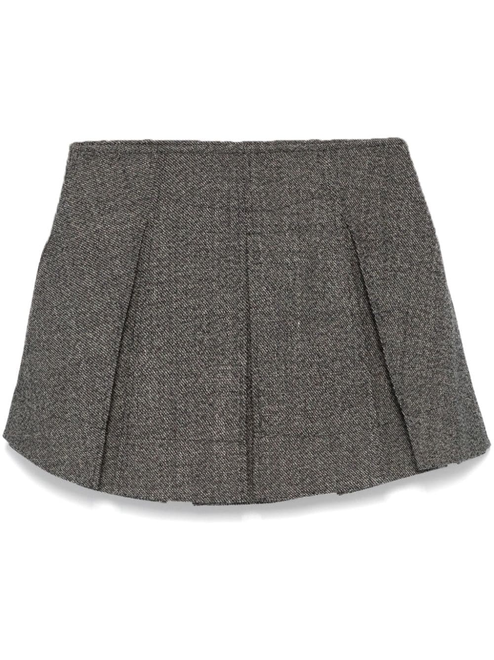 Pleated mini skirt - Black
