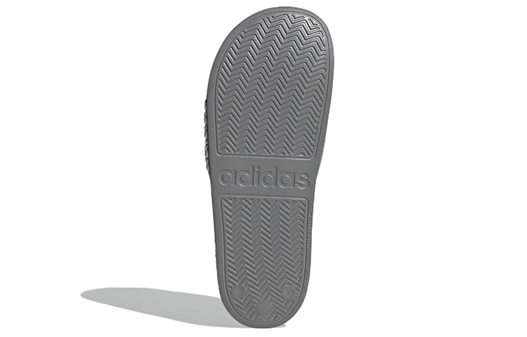 Adilette Shower Slides Cozy Wear-Resistant Unisex Grey Slippers 'Grey White'