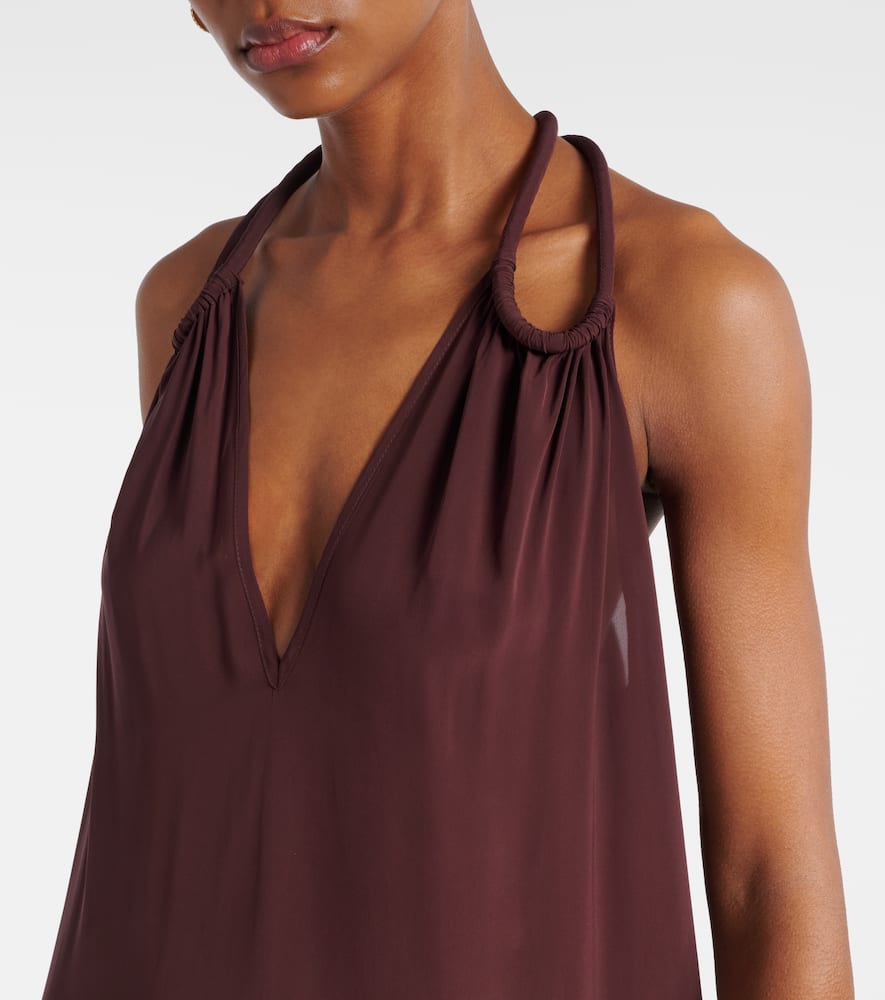 Satin maxi dress