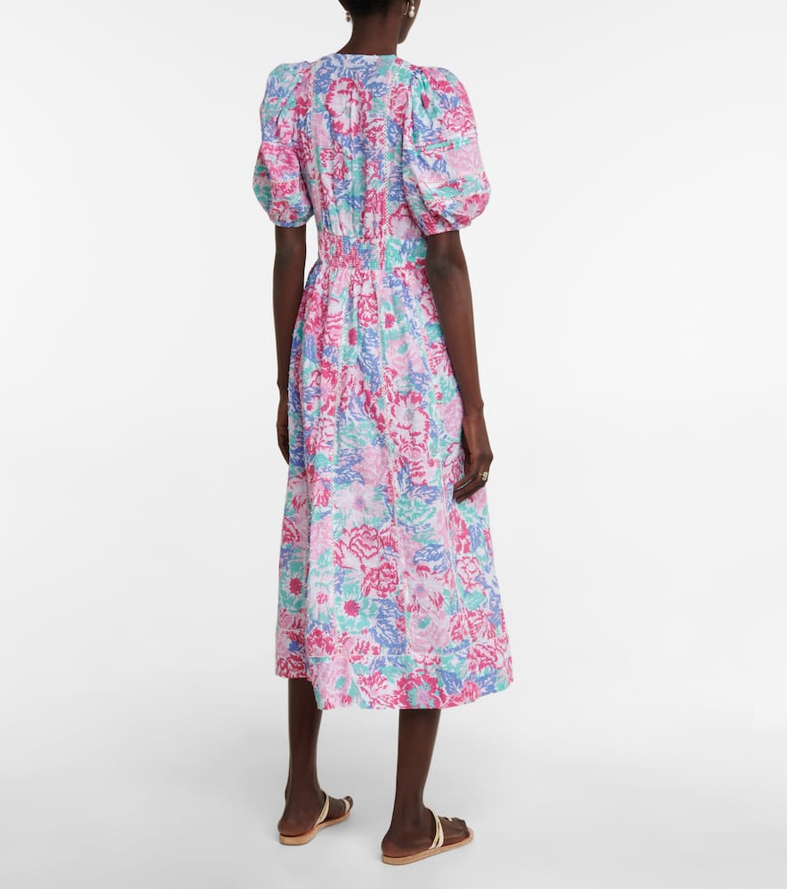 Reine floral midi dress