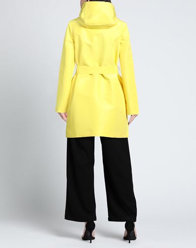 Sealup Woman Overcoat & Trench Coat Yellow Size 4 Polyester