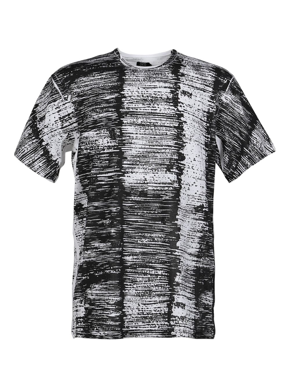 Finesse Pup-print short-sleeve T-shirt - Black