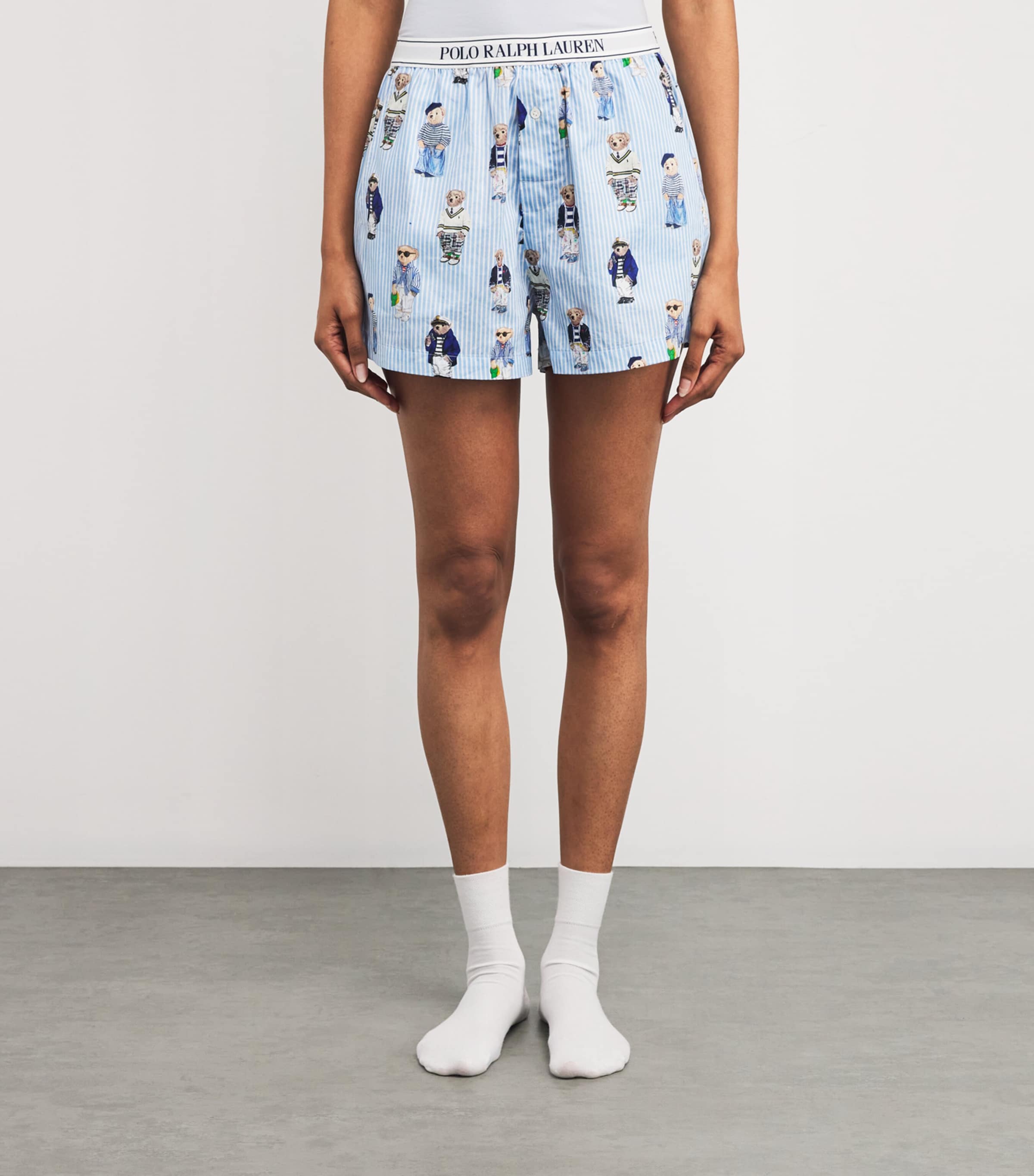 Stripe Polo Bear Pyjama Shorts