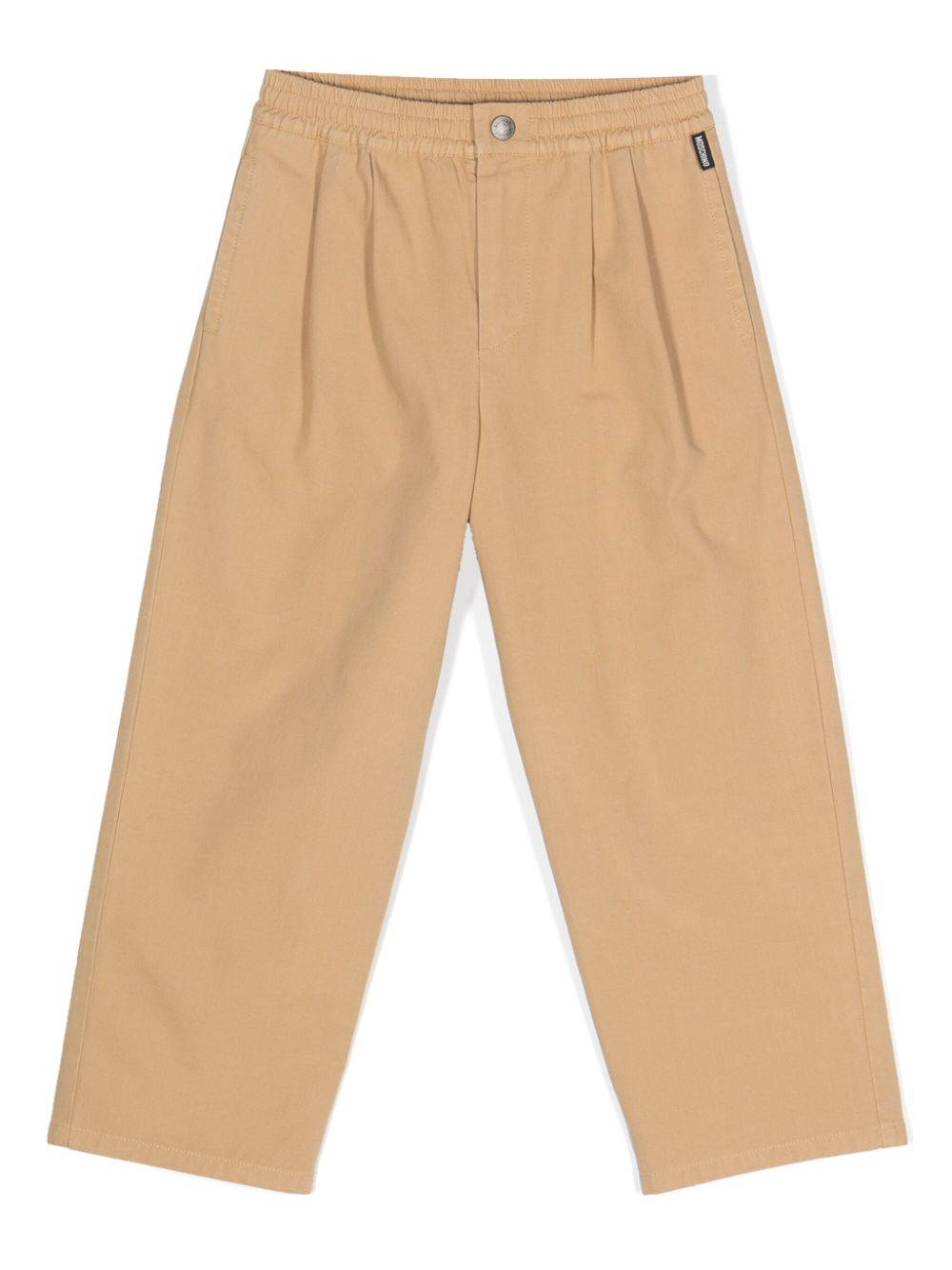 Pleated tapered trousers - Brown